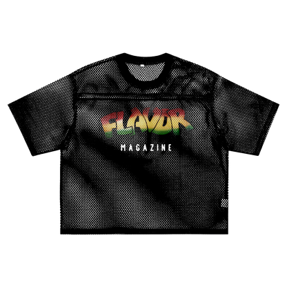 flavor logo mesh jersey