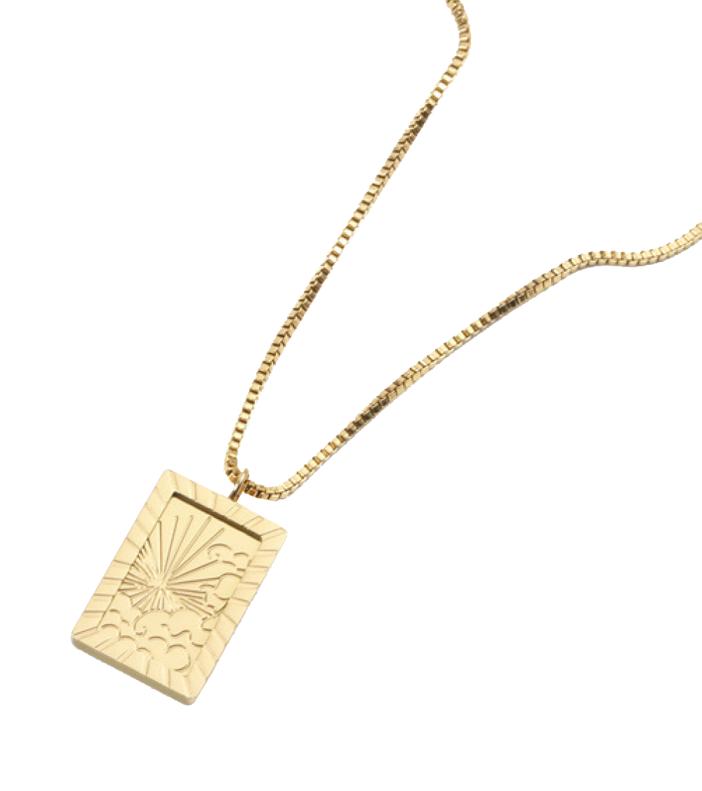 stainless steel 18K gold-plated necklace