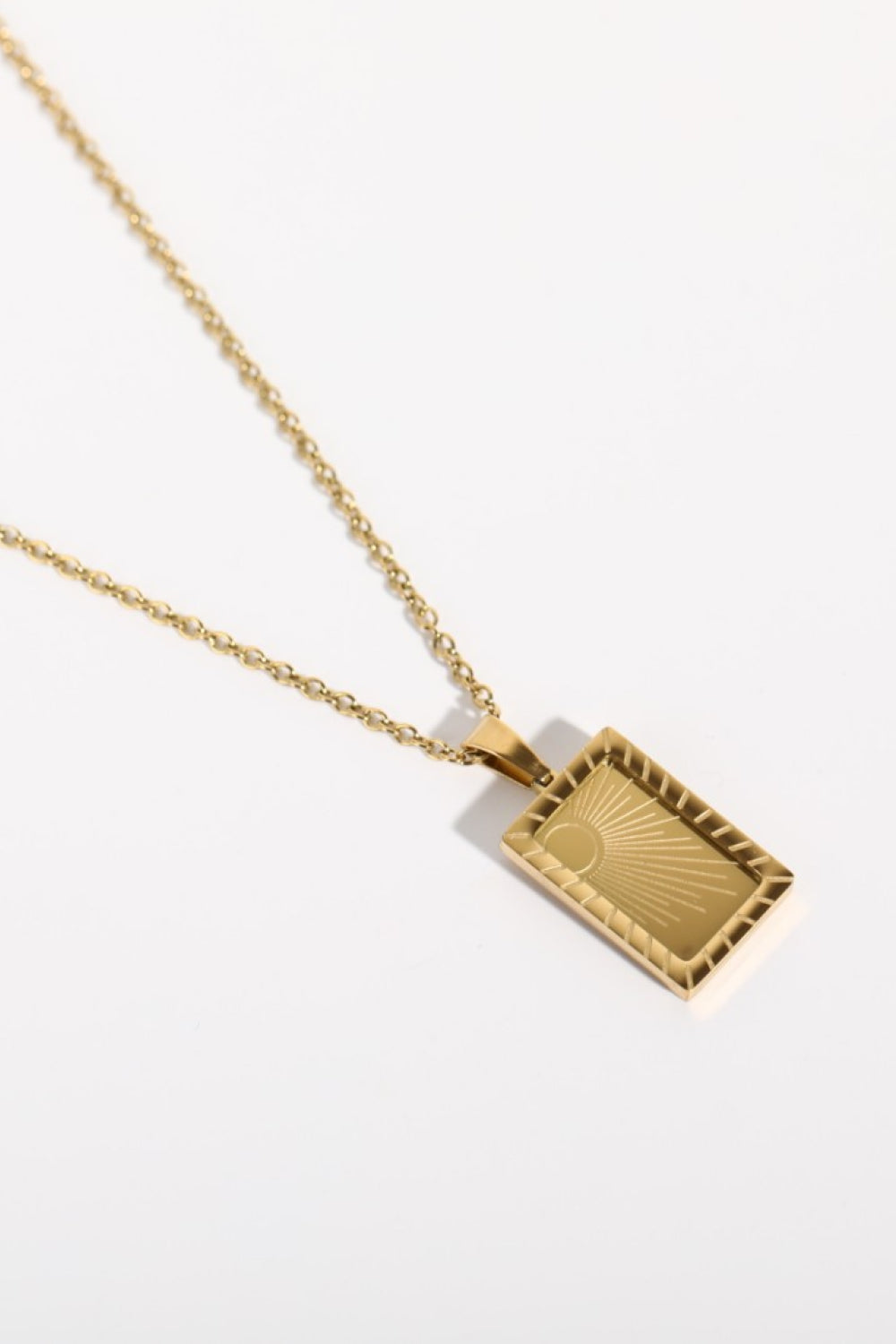 stainless steel 18K gold-plated necklace