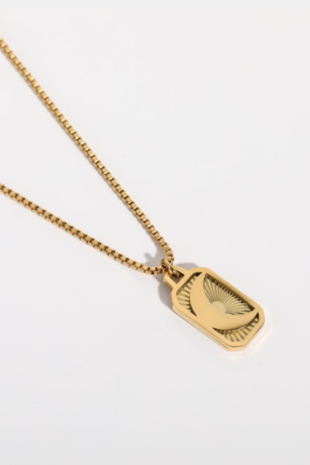 stainless steel 18K gold-plated necklace